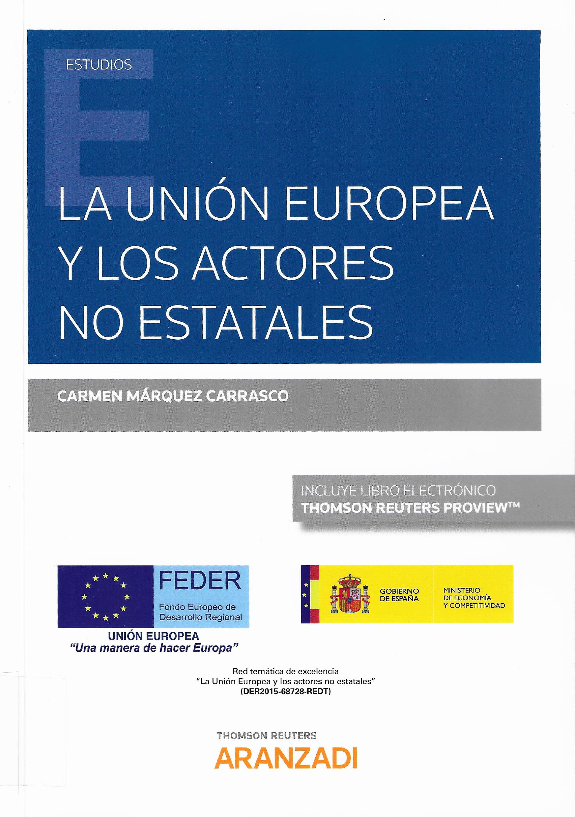 Imagen de portada del libro La Unión Europea y los actores no estatales