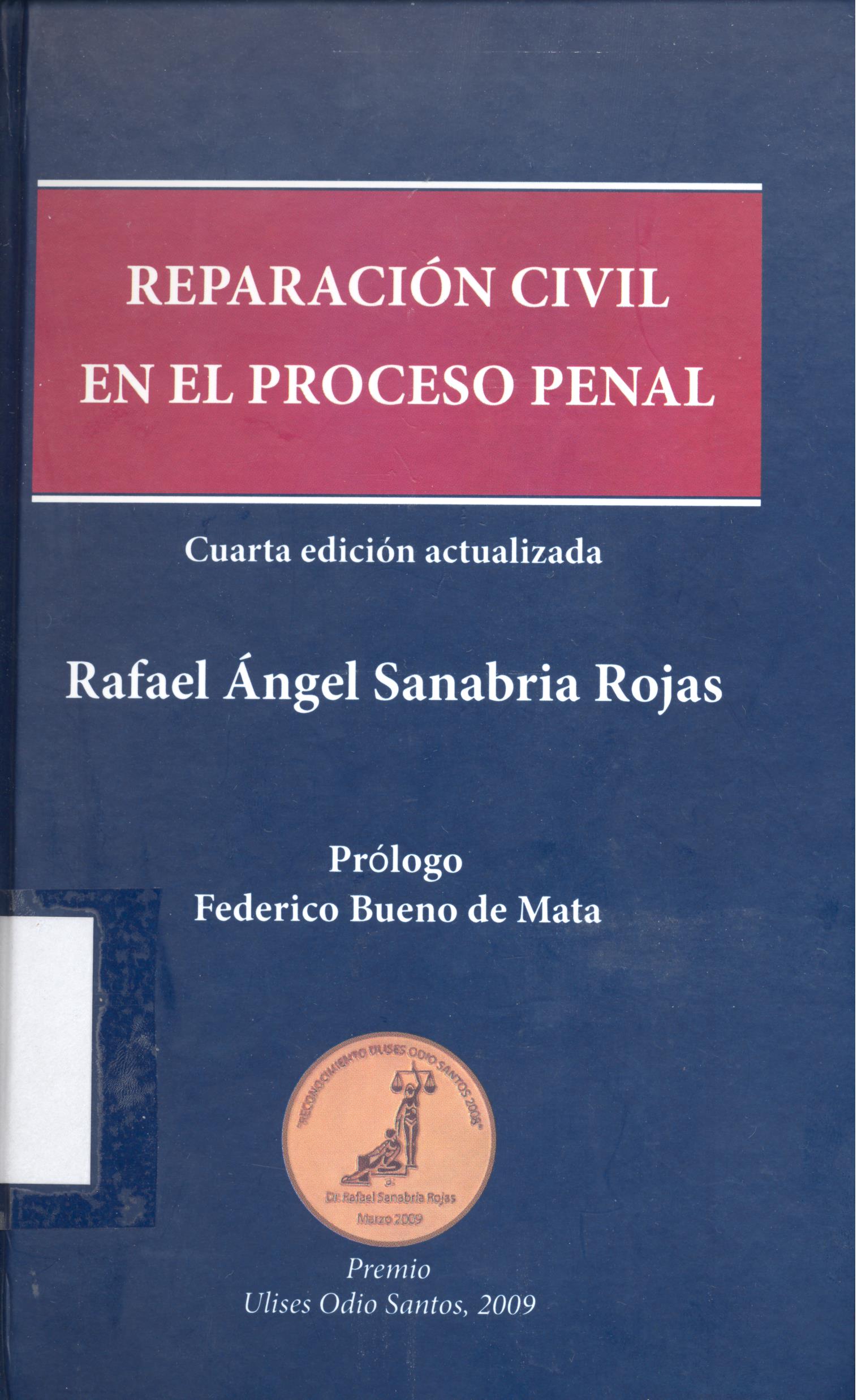 Imagen de portada del libro Reparación civil en el proceso penal