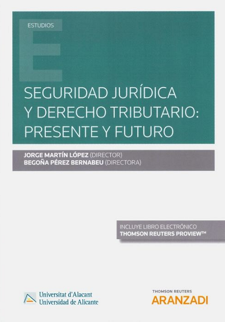 Imagen de portada del libro Seguridad jurídica y derecho tributario