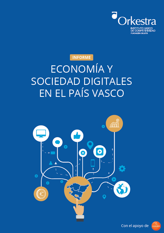 Imagen de portada del libro Economía y sociedad digitales en el País Vasco