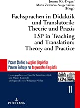 Imagen de portada del libro Fachsprachen in Didaktik und Translatorik
