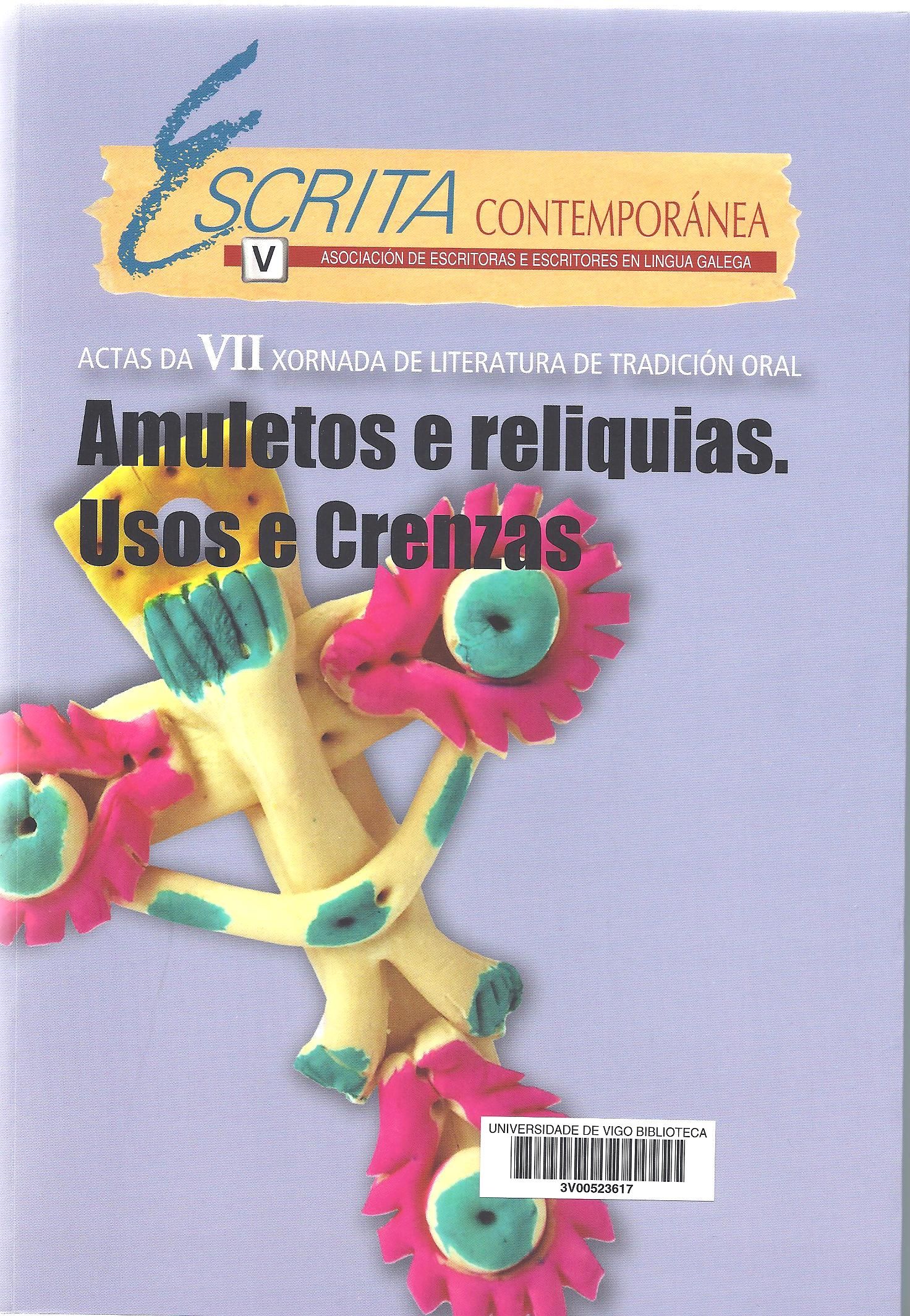 Imagen de portada del libro Amuletos e reliquias, usos e crenzas