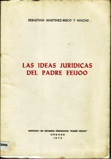 Imagen de portada del libro Las ideas jurídicas del Padre Feijóo