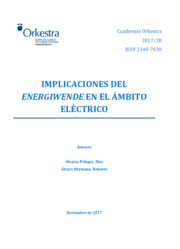 Imagen de portada del libro Implicaciones del "Energiewende" en el ámbito eléctrico