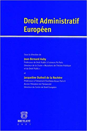Imagen de portada del libro Droit administratif européen