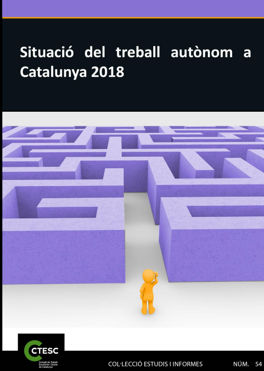 Imagen de portada del libro Situació del treball autònom a Catalunya 2018