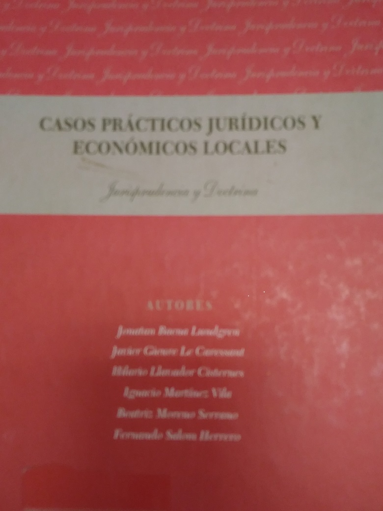 Imagen de portada del libro Casos prácticos jurídicos y económicos locales