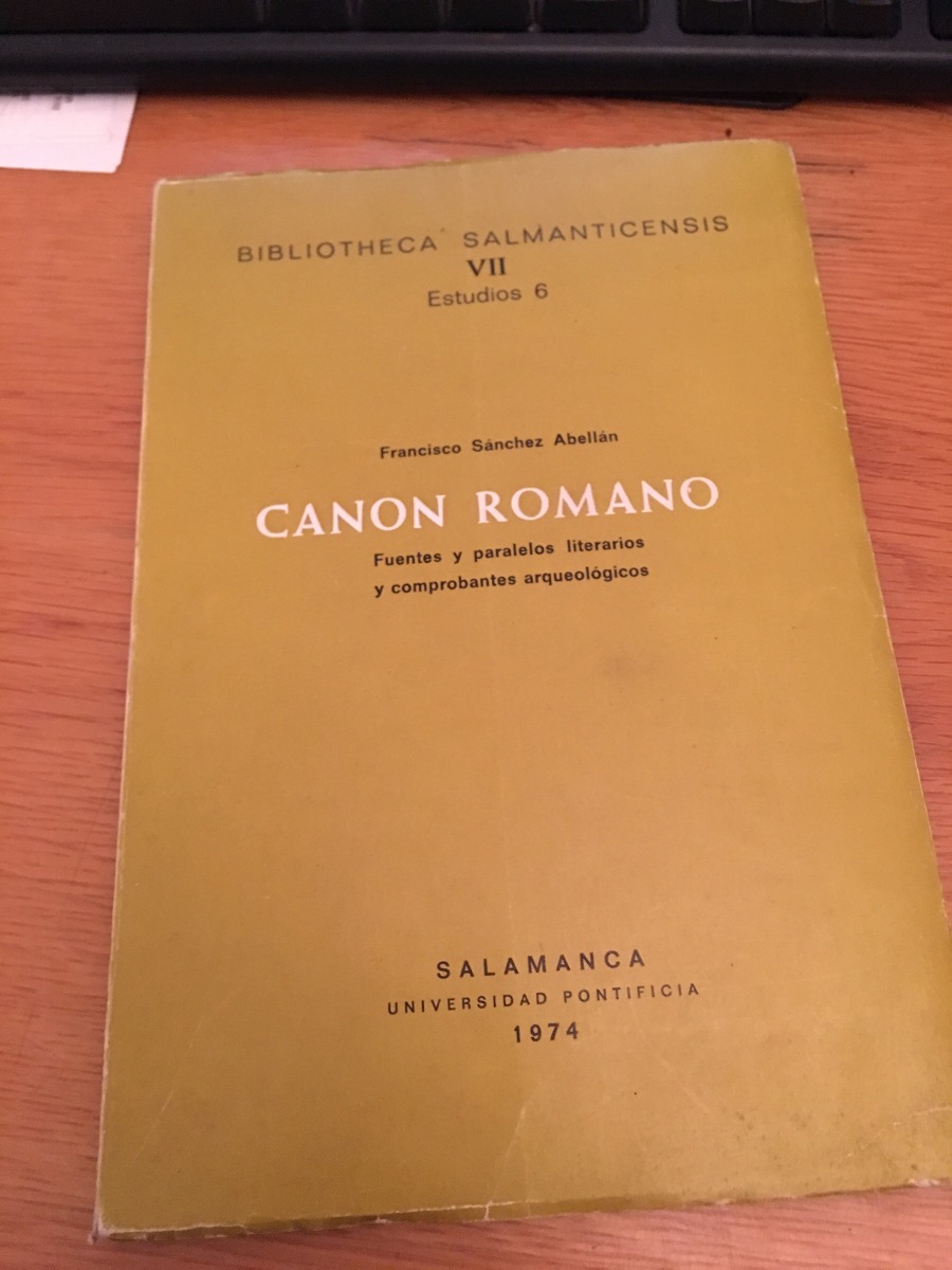 Imagen de portada del libro Canon romano