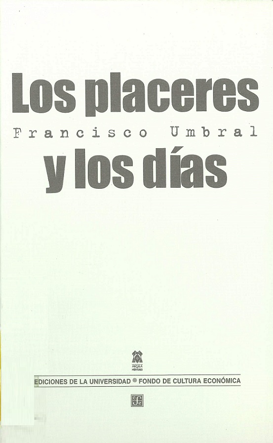 Imagen de portada del libro Los placeres y los días