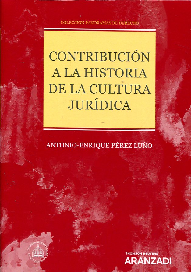 Imagen de portada del libro Contribución a la historia de la cultura jurídica