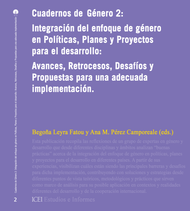 Imagen de portada del libro Integración del enfoque de género en políticas, planes y proyectos para el desarrollo