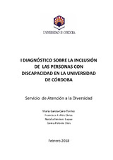 Imagen de portada del libro I Diagnóstico sobre la inclusión de las personas con discapacidad en la Universidad de Córdoba