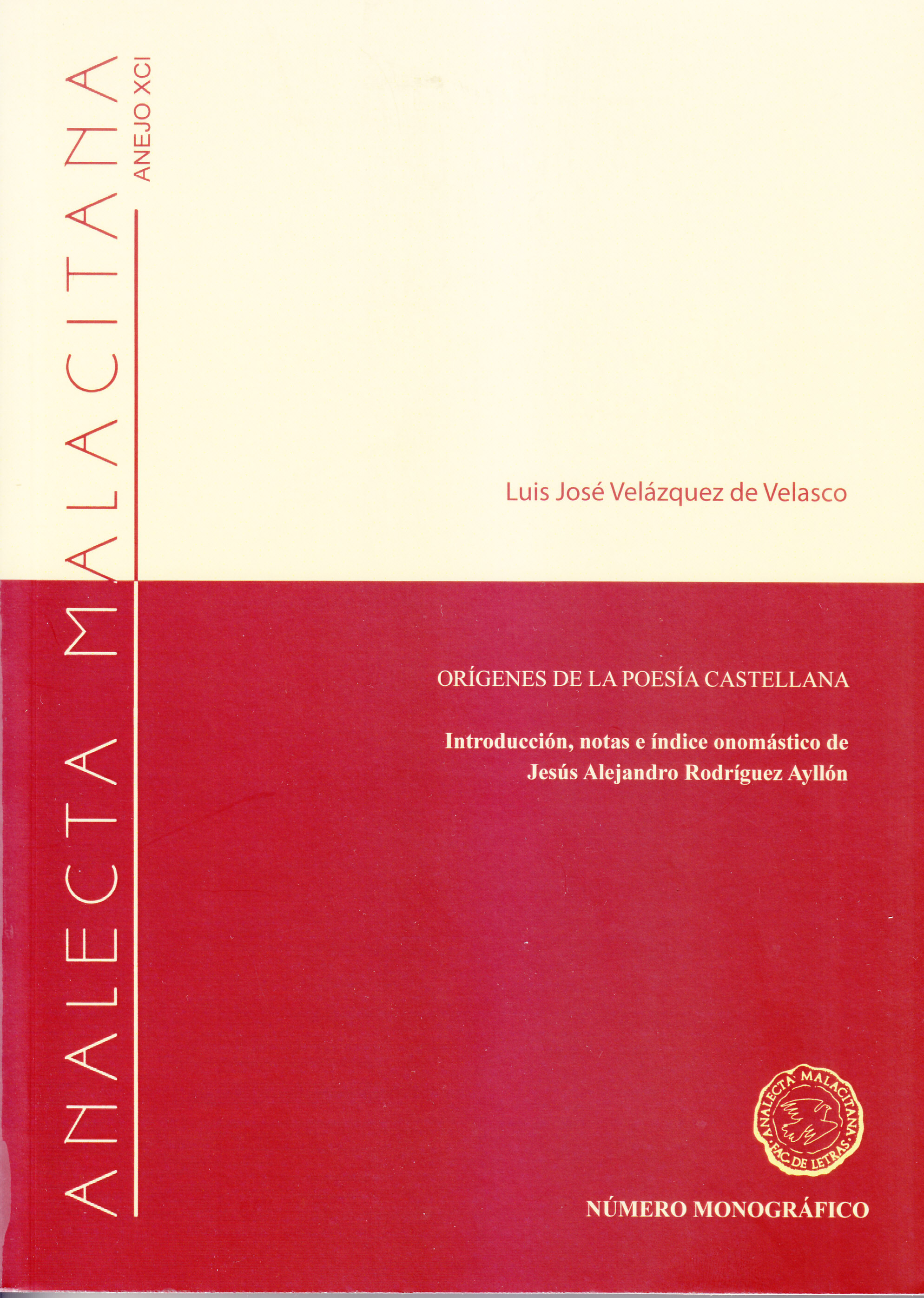 Imagen de portada del libro Orígenes de la poesía castellana