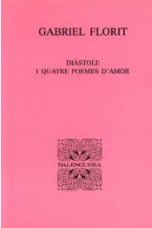 Imagen de portada del libro Diàstole i quatre poemes d'amor