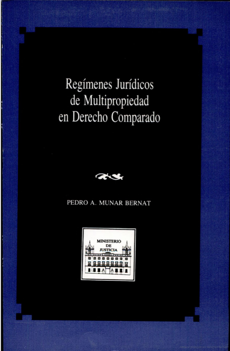 Imagen de portada del libro Regimenes jurídicos de multipropiedad en derecho comparado