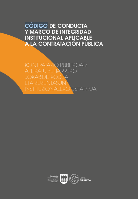 Imagen de portada del libro Código de conducta y marco de integridad institucional aplicable a la contratación pública