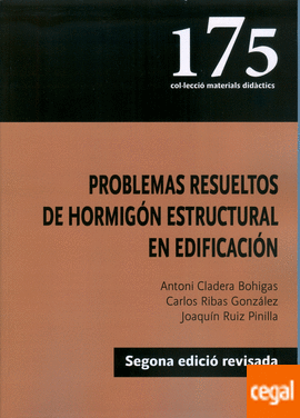 Imagen de portada del libro Problemas resueltos de hormigón estructural en edificación