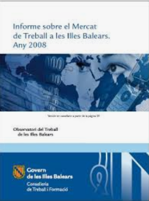 Imagen de portada del libro Informe sobre el mercat de treball a les Illes Balears