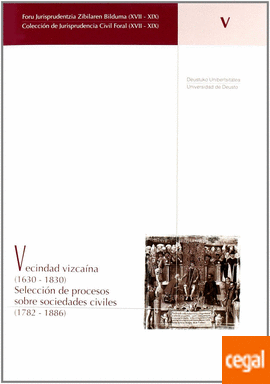 Imagen de portada del libro Vecindad vizcaina (1630-1830)