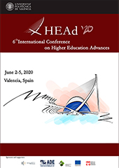 Imagen de portada del libro 6th International Conference on Higher Education Advances (HEAd'20)
