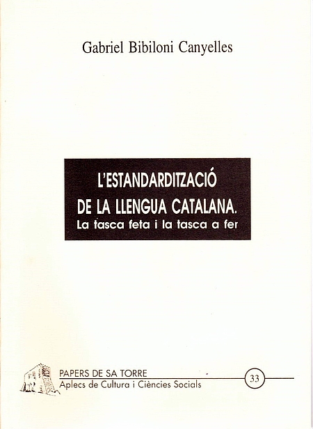 Imagen de portada del libro L'estandardització de la llengua catalana