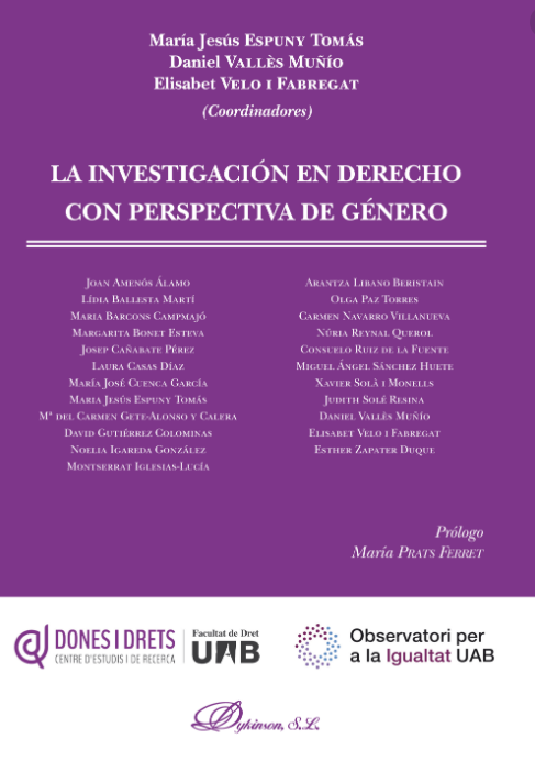 Imagen de portada del libro La investigación en Derecho con perspectiva de género
