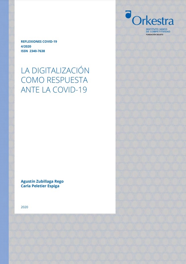 Imagen de portada del libro La digitalización como respuesta ante la COVID-19