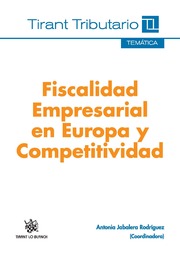 Imagen de portada del libro Fiscalidad empresarial en Europa y competitividad