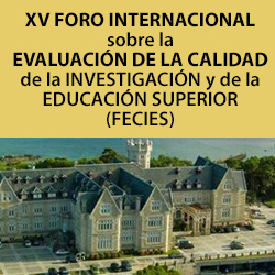 Imagen de portada del libro XV Foro internacional sobre la evaluación de la calidad de la investigación y de la educación superior