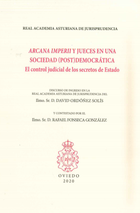 Imagen de portada del libro Arcana imperii y jueces en una sociedad (post)democrática