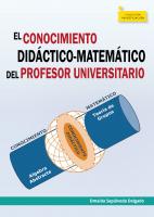 Imagen de portada del libro El Conocimiento Didáctico-Matemático del Profesor Universitario