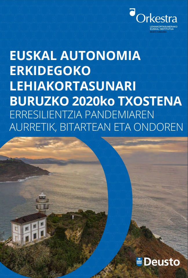 Imagen de portada del libro Euskal Autonomia Erkidegoko Lehiakortasunari buruzko 2020ko Txostena