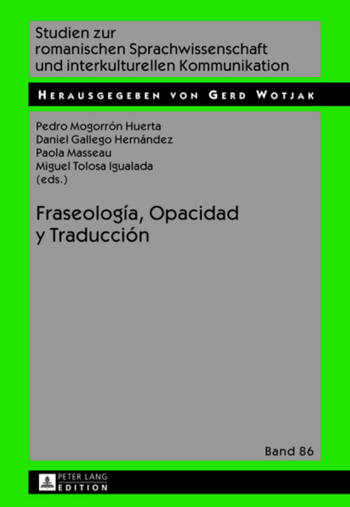 Imagen de portada del libro Fraseología, opacidad y traducción