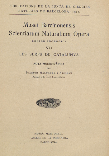 Imagen de portada del libro Les serps de Catalunya