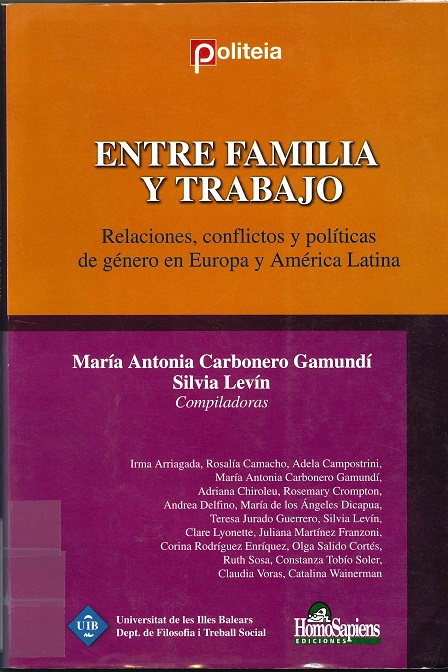 Imagen de portada del libro Entre familia y trabajo