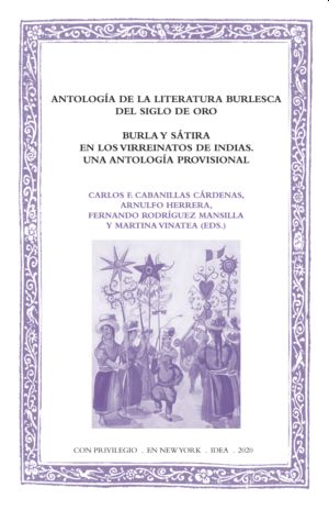 Imagen de portada del libro Antología de la literatura burlesca del Siglo de Oro