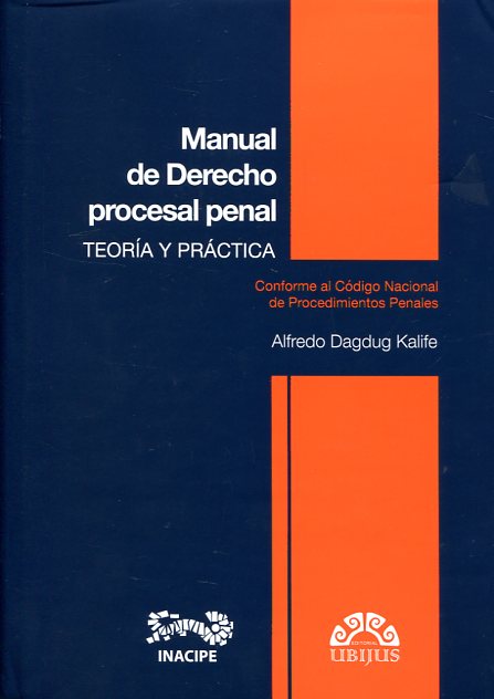 Imagen de portada del libro Manual de derecho procesal penal