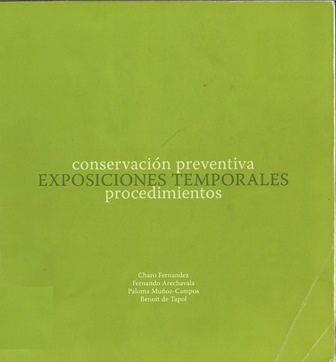 Imagen de portada del libro Conservación preventiva y procedimientos en exposiciones temporales