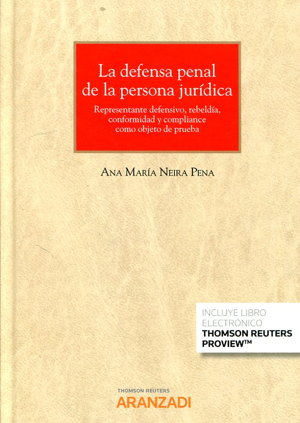 Imagen de portada del libro La defensa penal de la persona jurídica