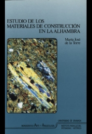 Imagen de portada del libro Estudio de los materiales de construcción en la Alhambra