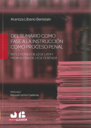 Imagen de portada del libro Del sumario como fase a la instrucción como proceso penal