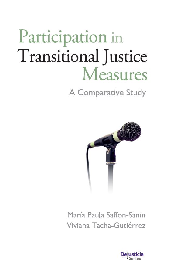 Imagen de portada del libro Participation in Transitional Justice Measures. A Comparative Study.