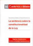 Imagen de portada del libro La sentencia sobre la constitucionalidad de la Ley