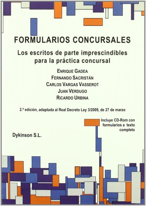 Imagen de portada del libro Formularios concursales