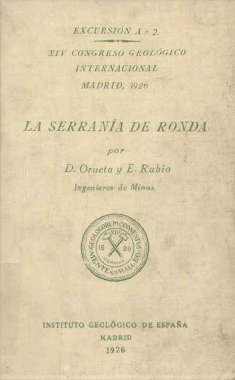 Imagen de portada del libro La Serranía de Ronda
