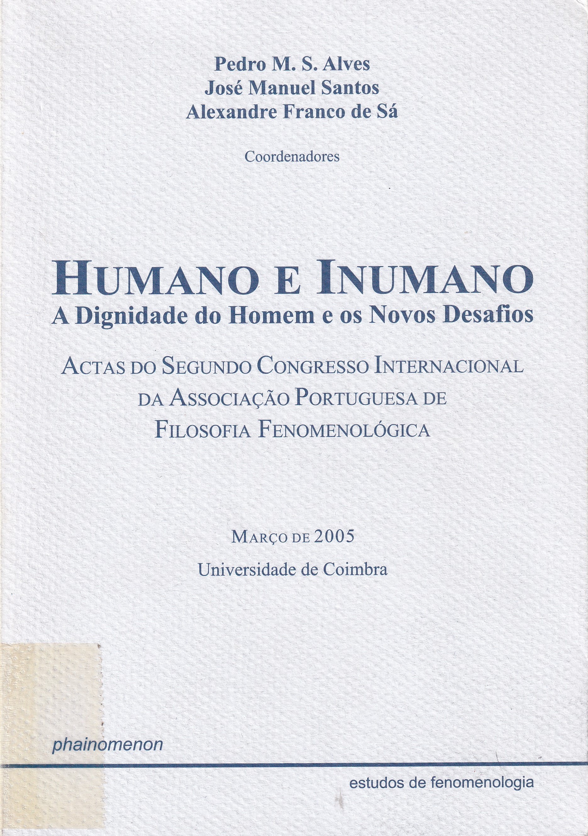 Imagen de portada del libro Humano e Inumano