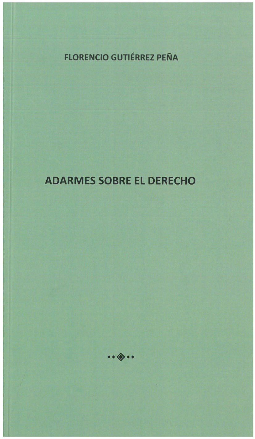 Imagen de portada del libro Adarmes sobre el derecho