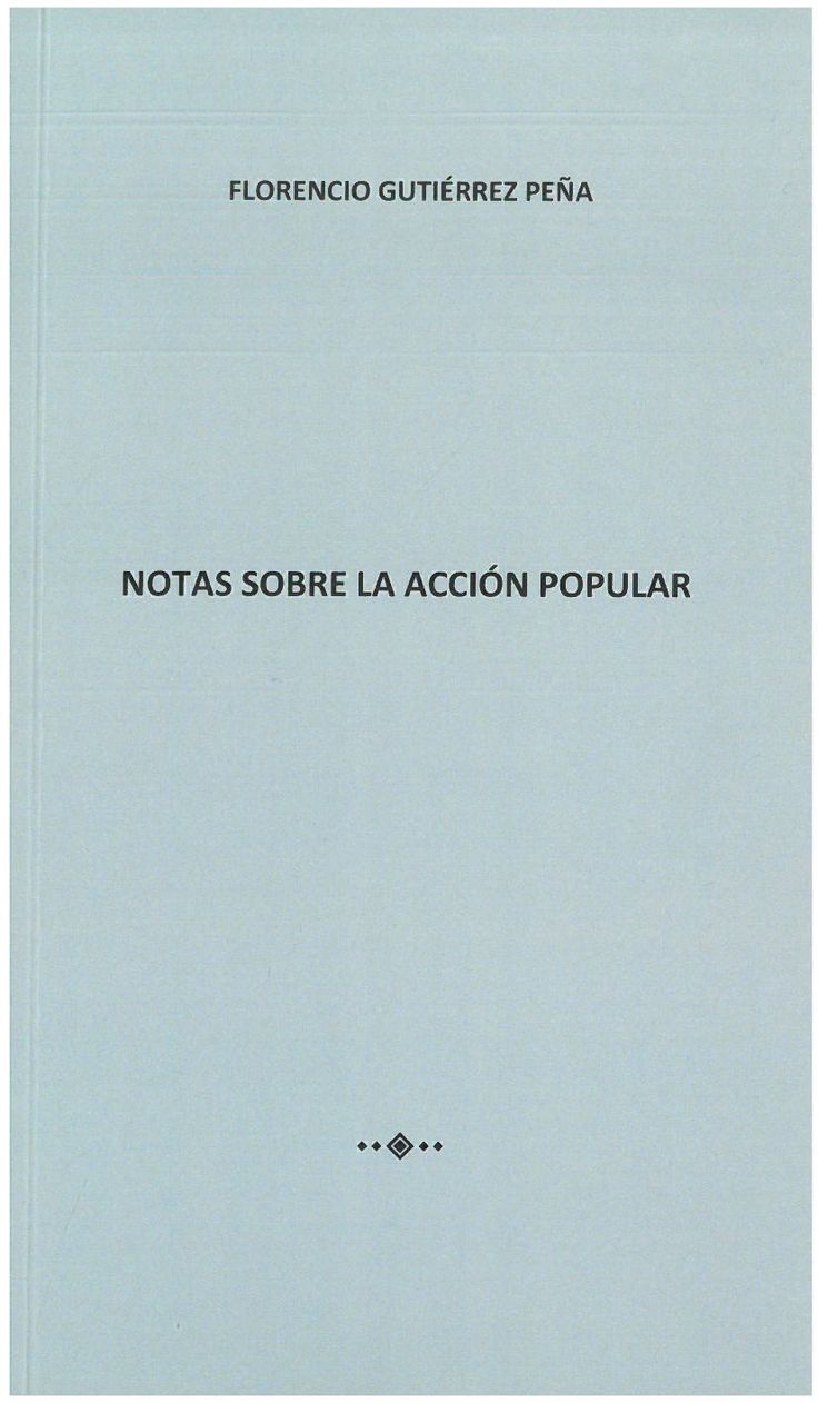 Imagen de portada del libro Notas sobre la acción popular