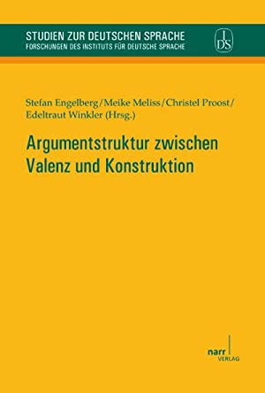 Imagen de portada del libro Argumentstruktur zwischen Valenz und Konstruktion