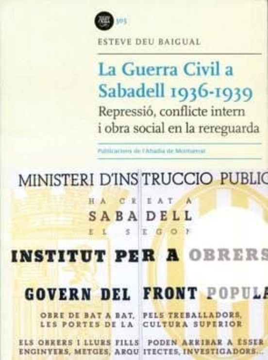 Imagen de portada del libro La guerra civil a Sabadell 1936-1939